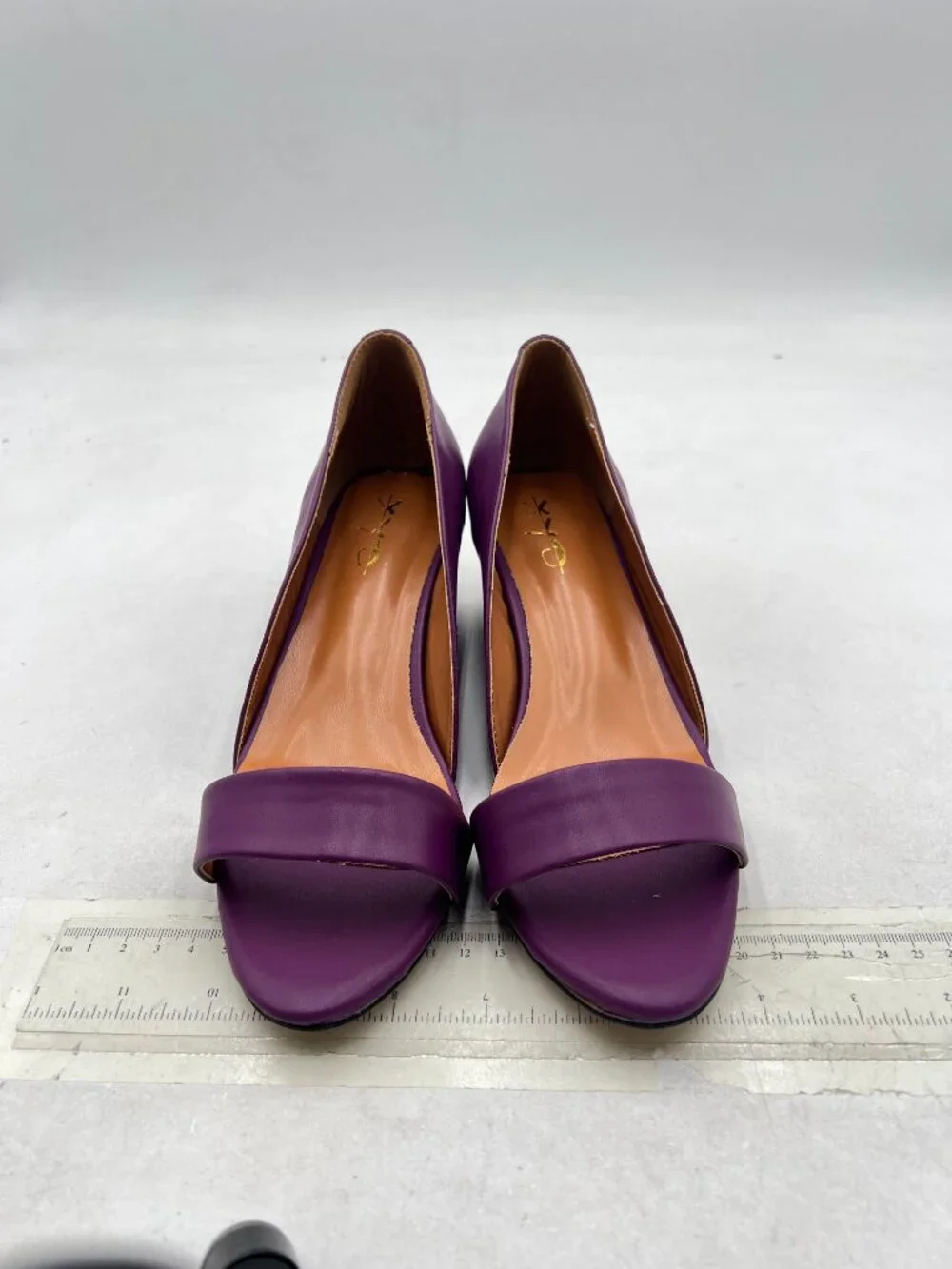 XYD Purple Open Toe Slip On Wedges Low Heel Sandal Single Strap Walking Shoes